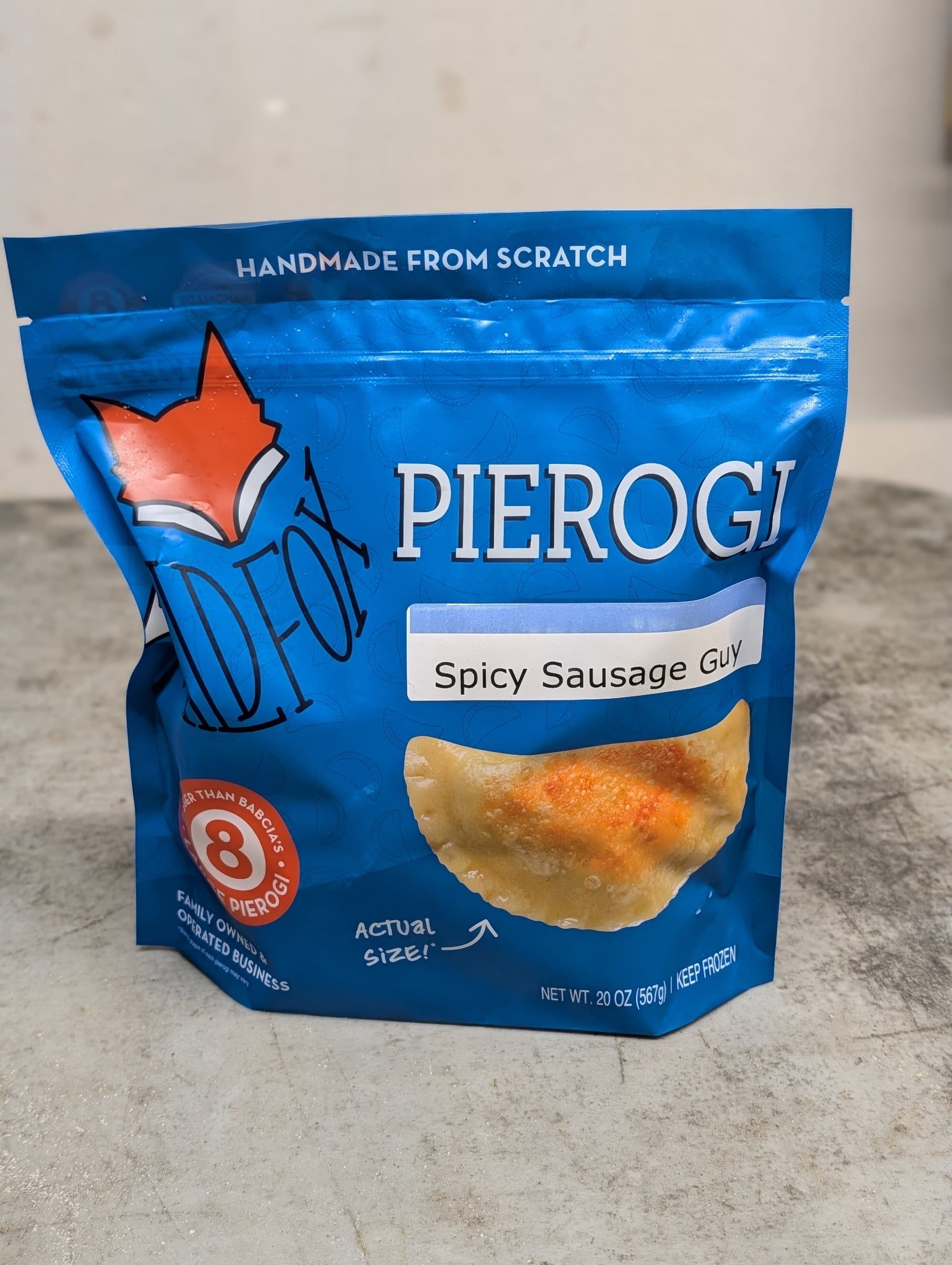 Spicy Sausage pierogi